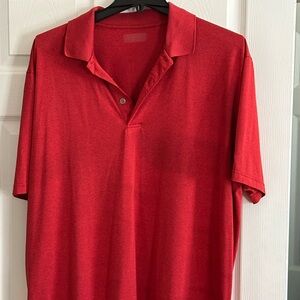 Men’s Grand Slam Red Short Sleeve Polo Shirt XXL
